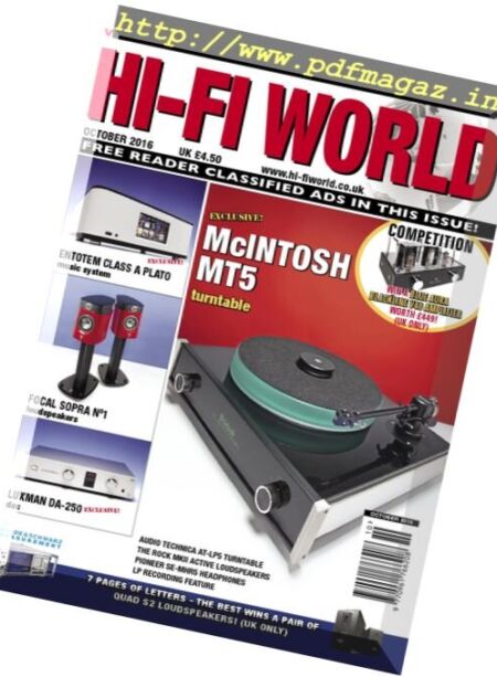 Hi-Fi World – October 2016 Cover
