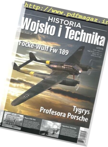Historia Wojsko i Technika – N 4, Lipiec-Sierpien 2016 Cover