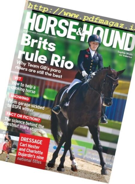 Horse & Hound – 22 September 2016 Cover