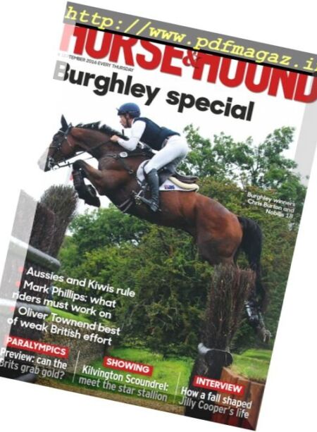 Horse & Hound – 8 September 2016 Cover