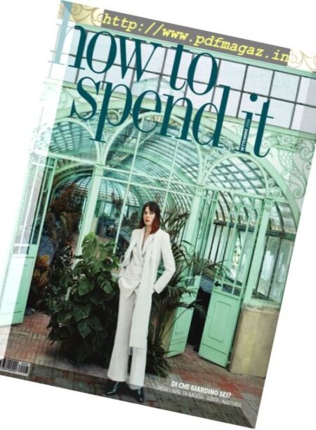 How to Spend It – Settembre 2016 Cover
