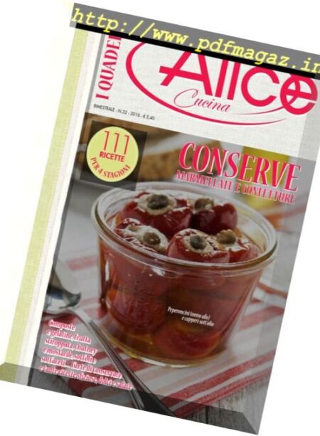 I Quaderni di Alice Cucina – N 32, 2016 Cover