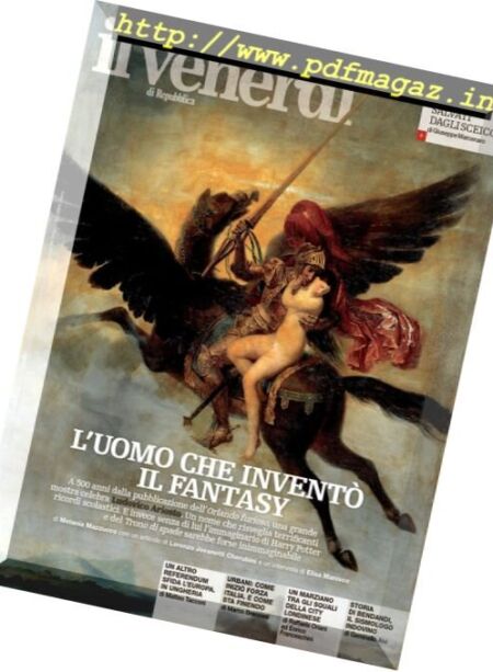 Il Venerdi di Repubblica – 16 Settembre 2016 Cover