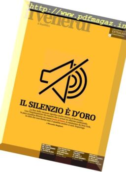 Il Venerdi di Repubblica – 9 Settembre 2016