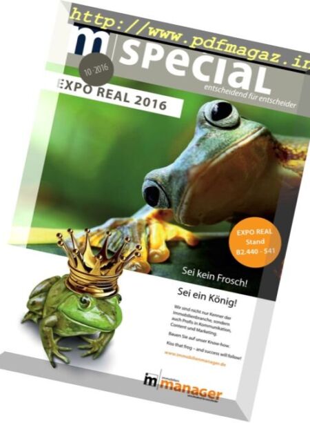 Immobilienmanager Special – Nr.10, 2016 Cover