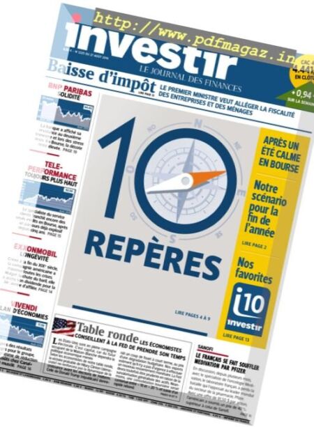 investir – 27 Aout 2016 Cover