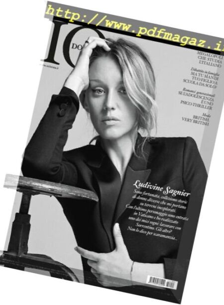 Io Donna del Corriere della Sera – 3 Settembre 2016 Cover