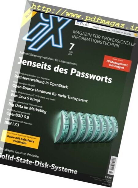 iX Magazin – Juli 2016 Cover