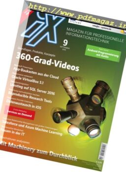 iX Magazin – September 2016