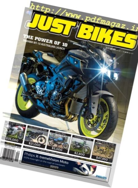 Just Bikes – 15 September 2016 Cover