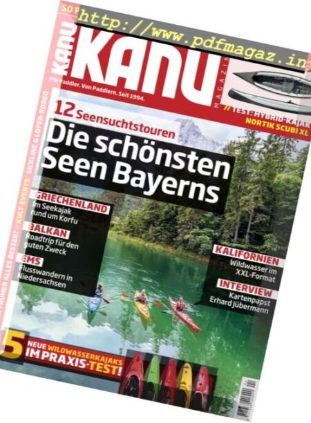 Kanu Magazin – September-Oktober 2016 Cover