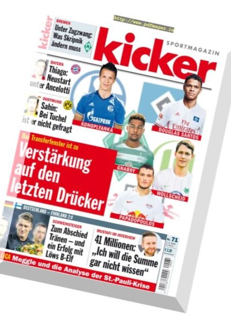 kicker – 1 September 2016 Cover