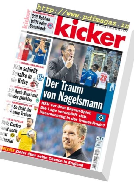 Kicker – 22 September 2016 Cover
