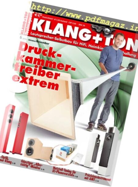 Klang und Ton – Oktober November 2016 Cover