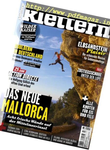 Klettern – Nr.7, 2016 Cover