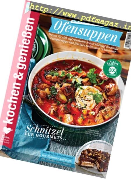 Kochen & Geniessen – Oktober 2016 Cover