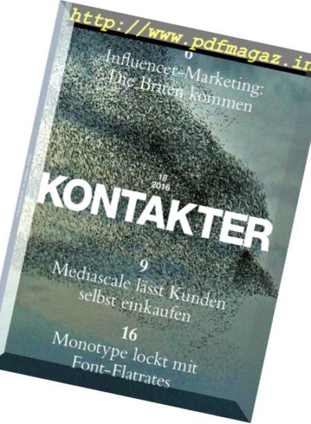 Kontakter – Nr.18, 2016 Cover
