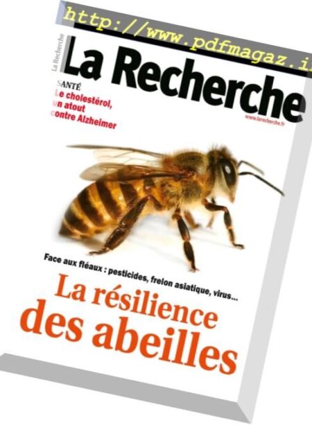 La Recherche – Octobre 2016 Cover