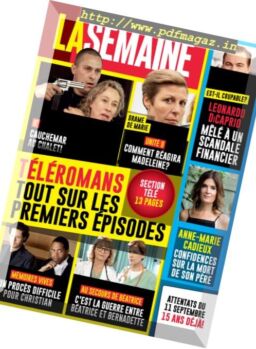 La Semaine – 16 Septembre 2016