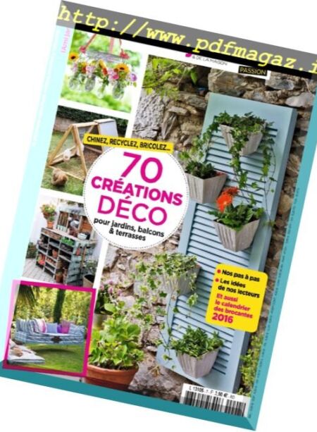 L’Ami des Jardins Passion – 70 Creations Deco 2016 Cover