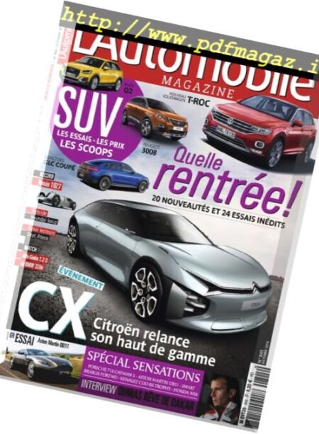 L’Automobile – Octobre 2016 Cover
