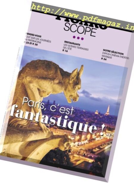 Le Figaroscope – 14 Septembre 2016 Cover
