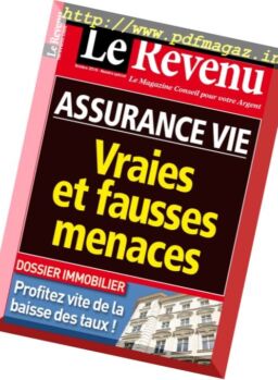 Le Revenu Placements – Octobre 2016