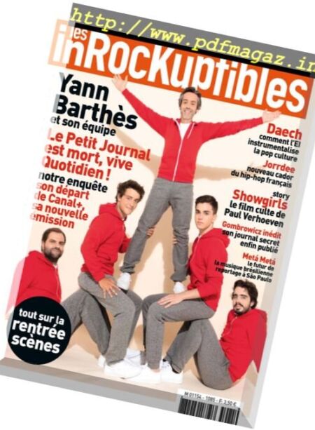 Les Inrockuptibles – 14 au 20 Septembre 2016 Cover