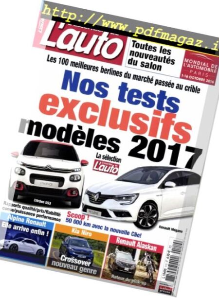 L’Essentiel de l’Auto – Septembre-Novembre 2016 Cover