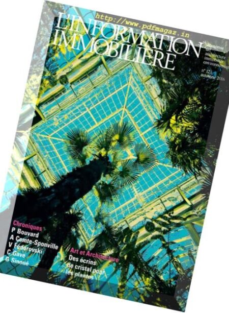 L’information Immobiliere – Automne 2016 Cover