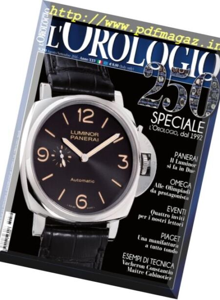 l’Orologio – Agosto-Settembre 2016 Cover