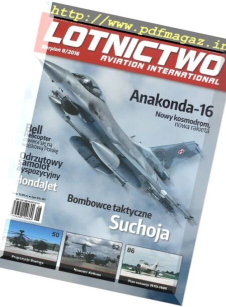 Lotnictwo Aviation International – Sierpien 2016 Cover