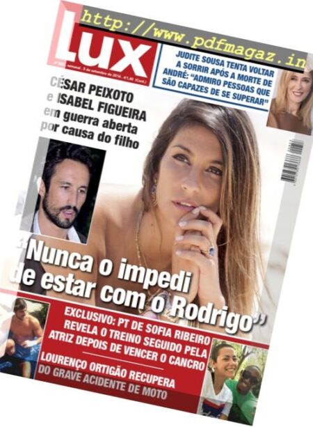 Lux – 5 Setembro 2016 Cover