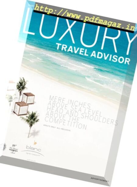 Luxury Travel Advisor – October 2016 Cover