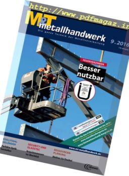 M&T metallhandwerk – Nr.9, 2016