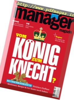 Manager Magazin – Oktober 2016