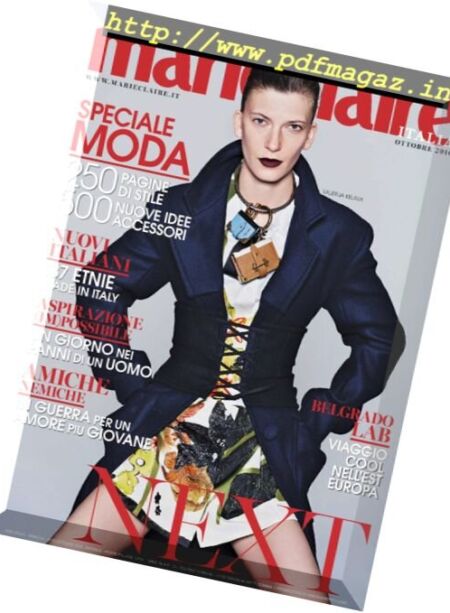 Marie Claire Italia – Ottobre 2016 Cover