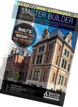 Master Builders Western Australia – September-October 2016