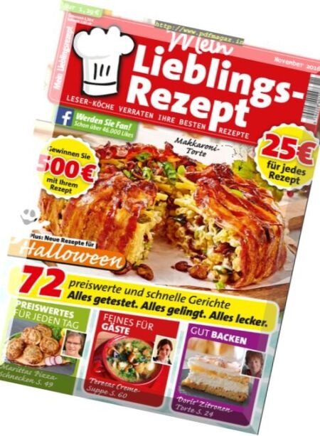 Mein Lieblingsrezept – November 2016 Cover