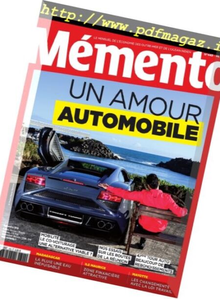 Memento – Septembre 2016 Cover