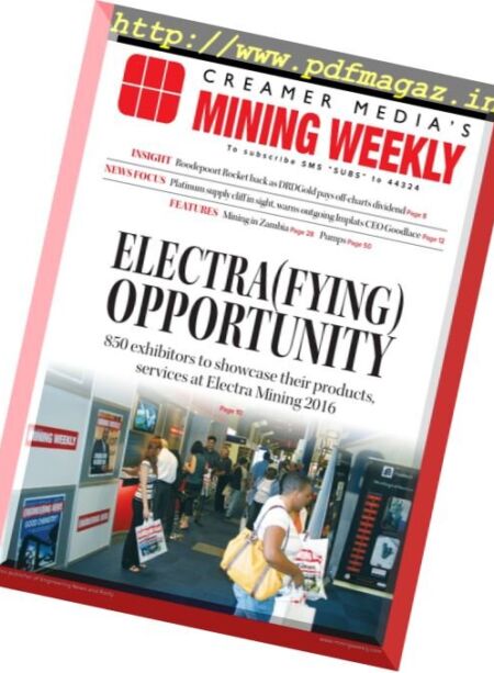 Mining Weekly – 9 September 2016 Cover