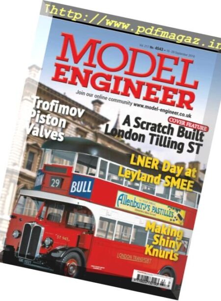 Model Engineer – 16 September 2016 Cover