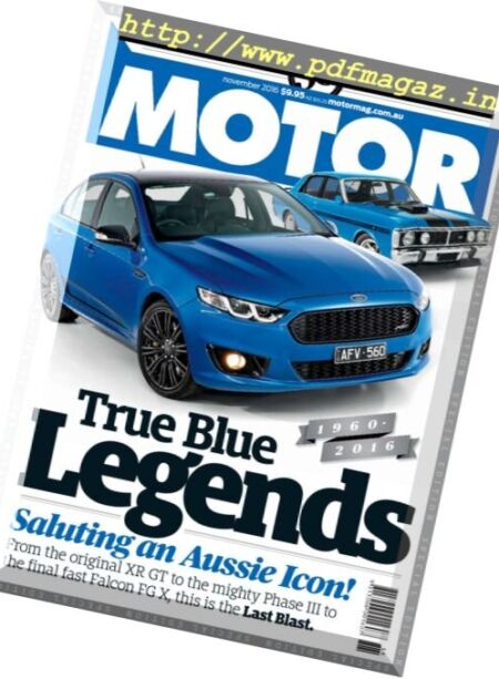 Motor Australia – November 2016 Cover