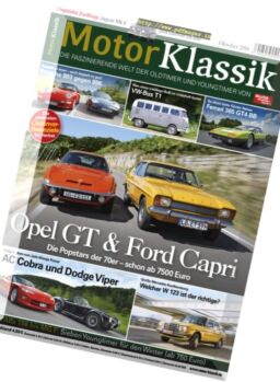 Motor Klassik – Oktober 2016