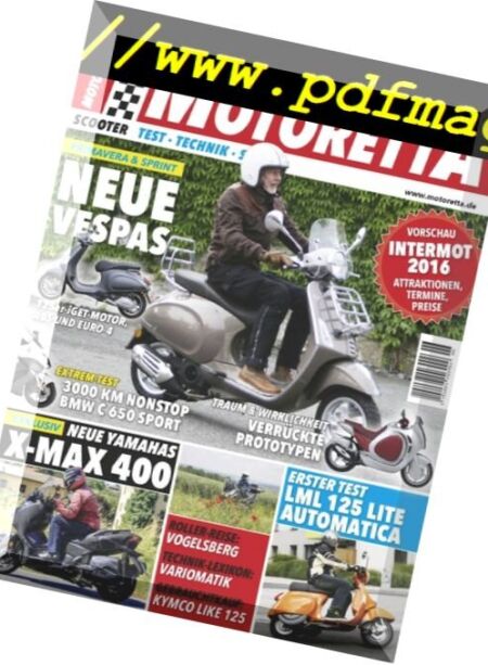 Motoretta – September-Oktober 2016 Cover