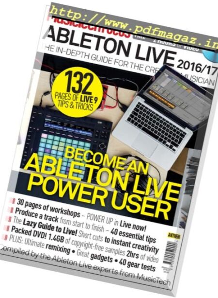 Music Tech Focus – Ableton Live 2016-2017 Cover