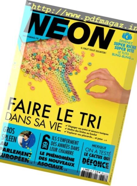 Neon – Septembre 2016 Cover