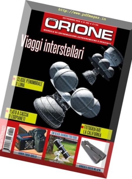 Nuovo Orione – Settembre 2016 Cover