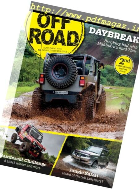 Off Road India – October 2016 Cover