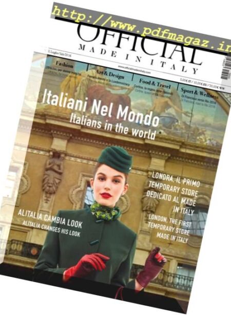 Official Made In Italy – Luglio 2016 Cover